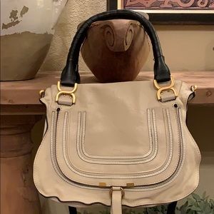 Chloe Marcie Medium 2 Toned Satchel Bag
